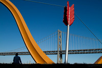 Cupid's Arrow and the Bay Bridge