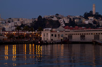 Coit Tower and Russian Hill at Sunrise